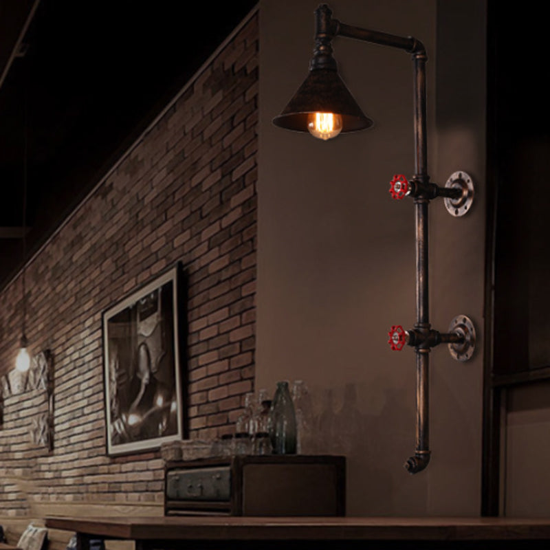 Industrial Wall Light Metallic Wall Light Sconce for Living Room