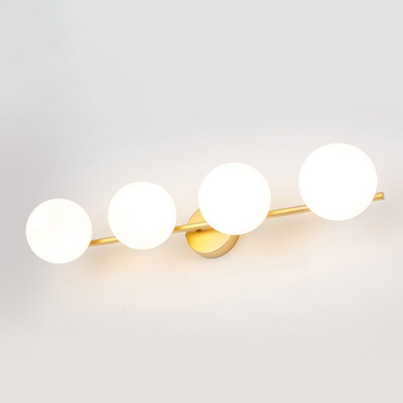 Nordic Style Golden Vanity Light Ball Shape Vanity Lamp for Shower Room