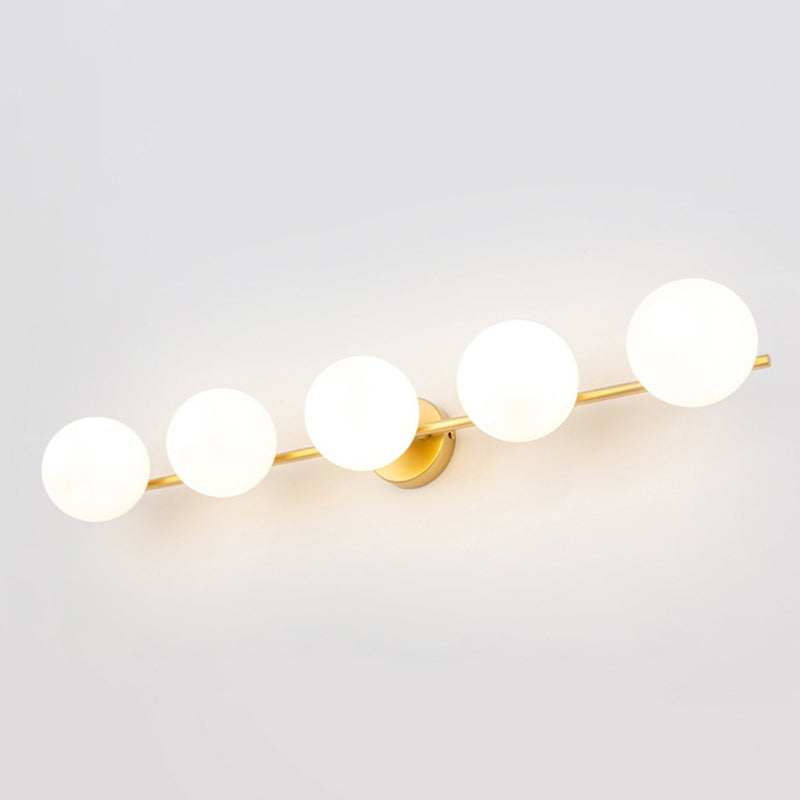 Nordic Style Golden Vanity Light Ball Shape Vanity Lamp for Shower Room