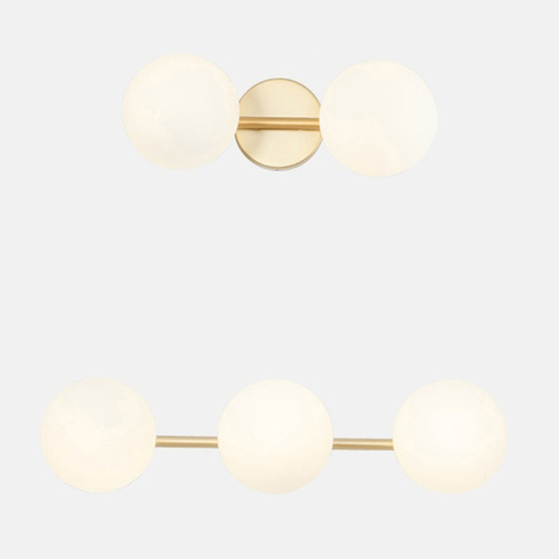 Nordic Style Golden Vanity Light Ball Shape Vanity Lamp for Shower Room