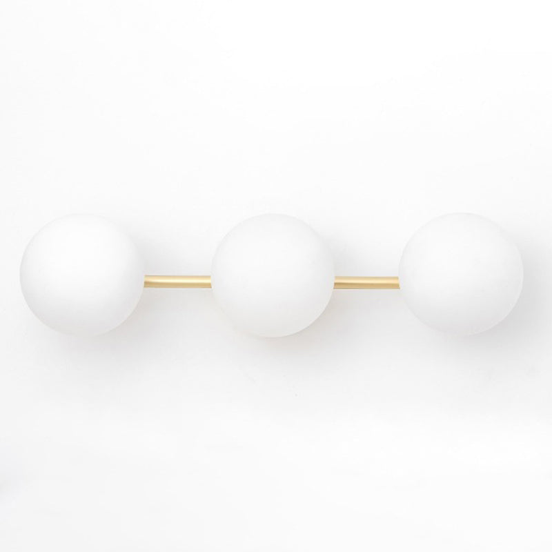 Nordic Style Golden Vanity Light Ball Shape Vanity Lamp for Shower Room