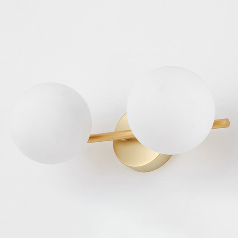 Nordic Style Golden Vanity Light Ball Shape Vanity Lamp for Shower Room