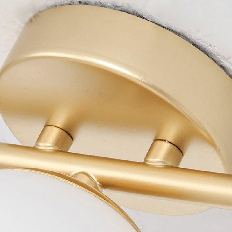 Nordic Style Golden Vanity Light Ball Shape Vanity Lamp for Shower Room