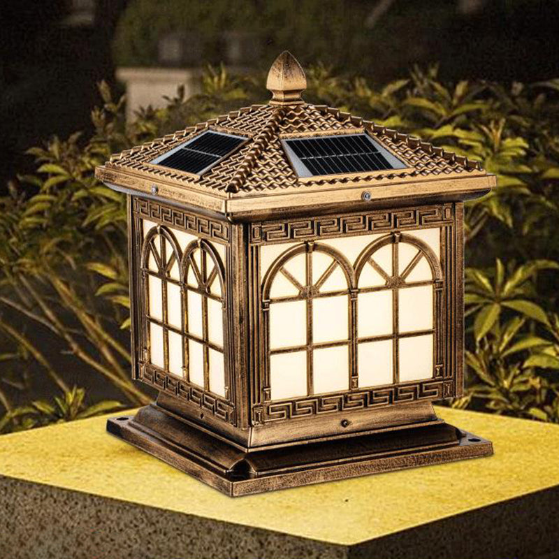 Modern Simple LED Pillar Lamp Household Solar Light for Backyard
