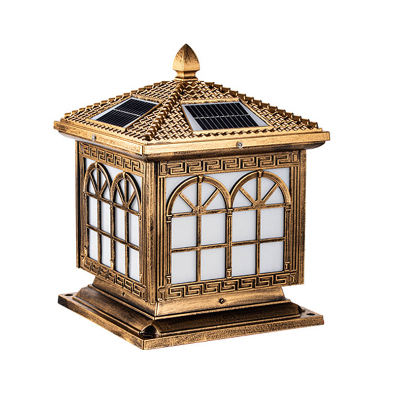 Modern Simple LED Pillar Lamp Household Solar Light for Backyard