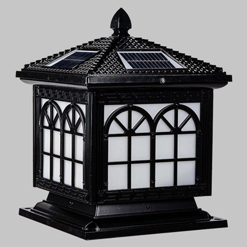 Modern Simple LED Pillar Lamp Household Solar Light for Backyard