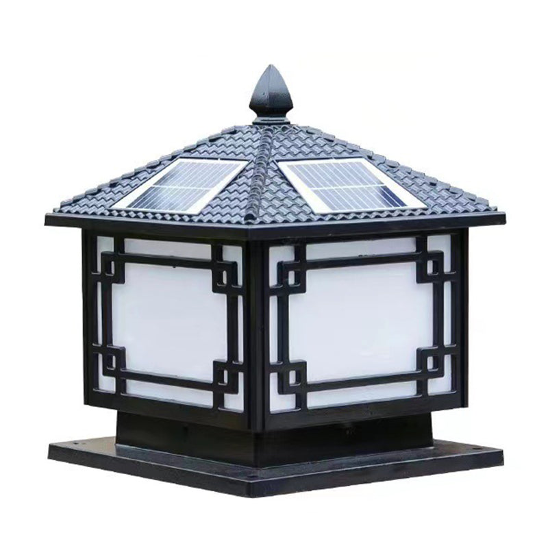 Modern Minimalist LED Pillar Lamp Household Solar Light for Garden