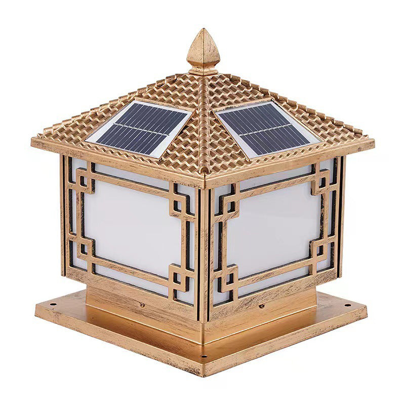 Modern Minimalist LED Pillar Lamp Household Solar Light for Garden