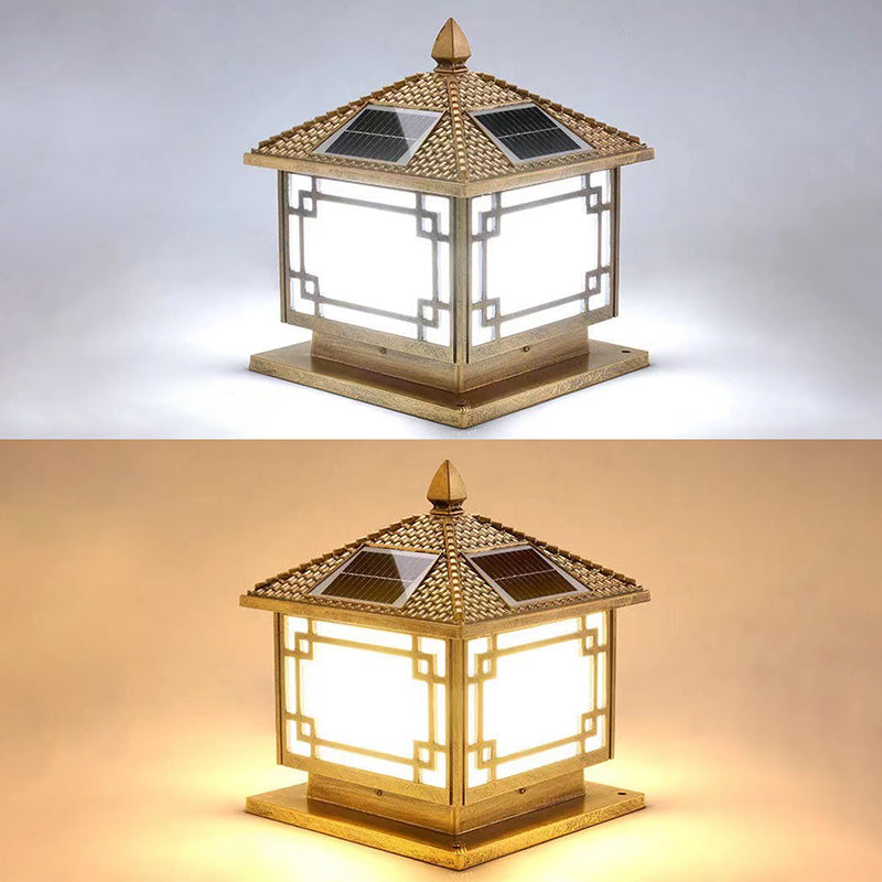 Modern Minimalist LED Pillar Lamp Household Solar Light for Garden