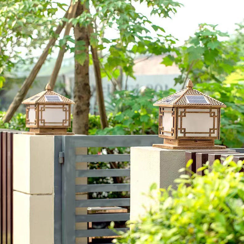 Modern Minimalist LED Pillar Lamp Household Solar Light for Garden