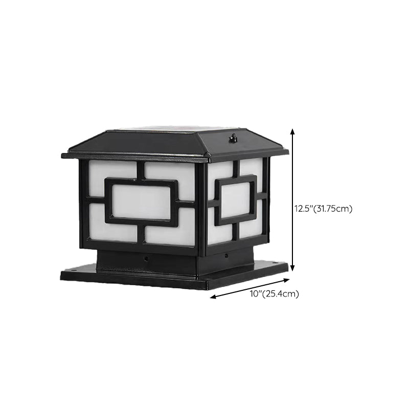 Contemporary Simple Pillar Lamp Household Solar Light for Garden