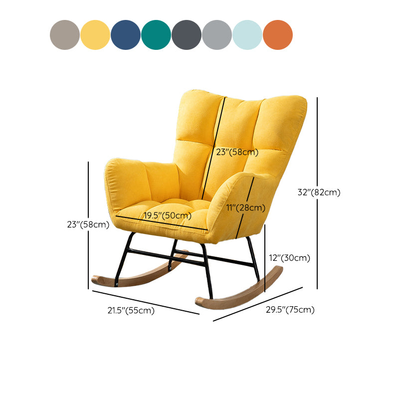 Simple Nordic Style Rocking Chair Balcony Lounge Recliner Sofa Rocking Chair