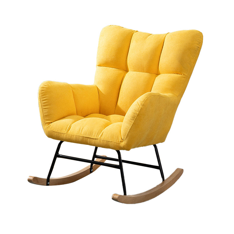 Modern Nursery Sofa Rocking Chair Indoor Rocking Chair with Ottoman