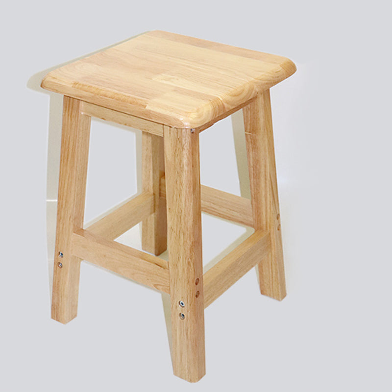 Industrial Solid Wood Bar Stool Backless Counter Stool for Restaurant