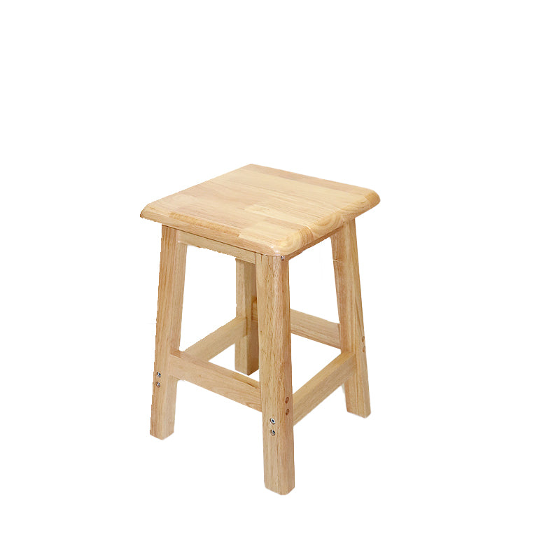 Industrial Solid Wood Bar Stool Backless Counter Stool for Restaurant
