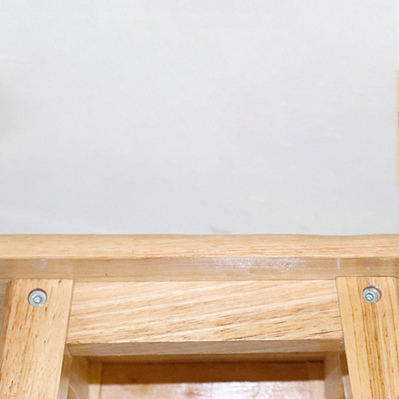 Industrial Solid Wood Bar Stool Backless Counter Stool for Restaurant