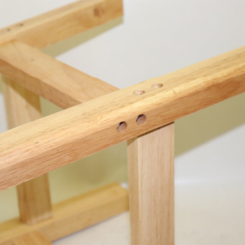 Industrial Solid Wood Bar Stool Backless Counter Stool for Restaurant