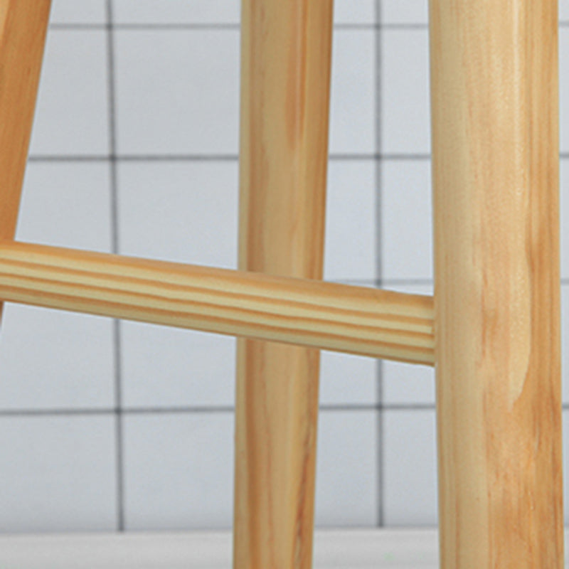 Industrial Solid Wood Bar Stool Backless Counter Stool for Bristol