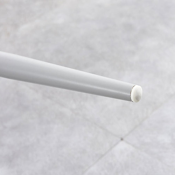 Indoor Glam Low Back Bar Stool Armless Metal and Plastic Bar Stool