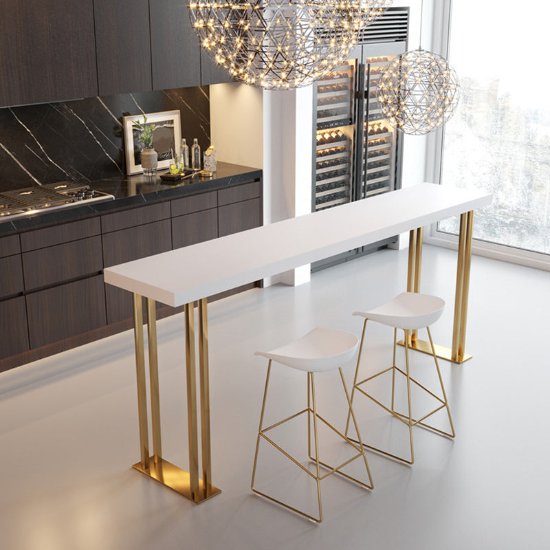 Metal Barstools Glam Armless Bar Stools with Gold Metal Legs