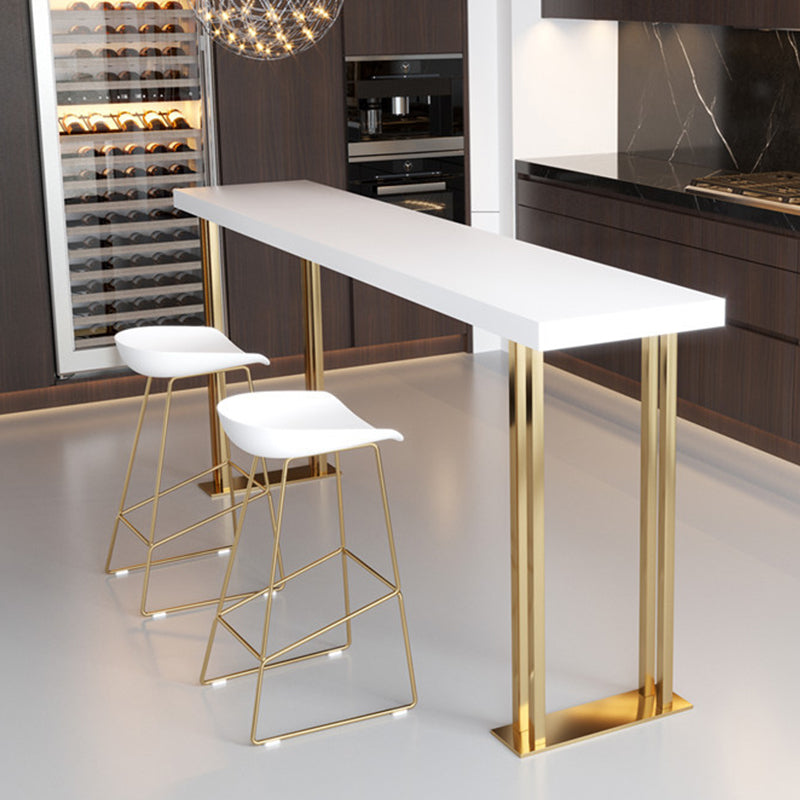 Metal Barstools Glam Armless Bar Stools with Gold Metal Legs