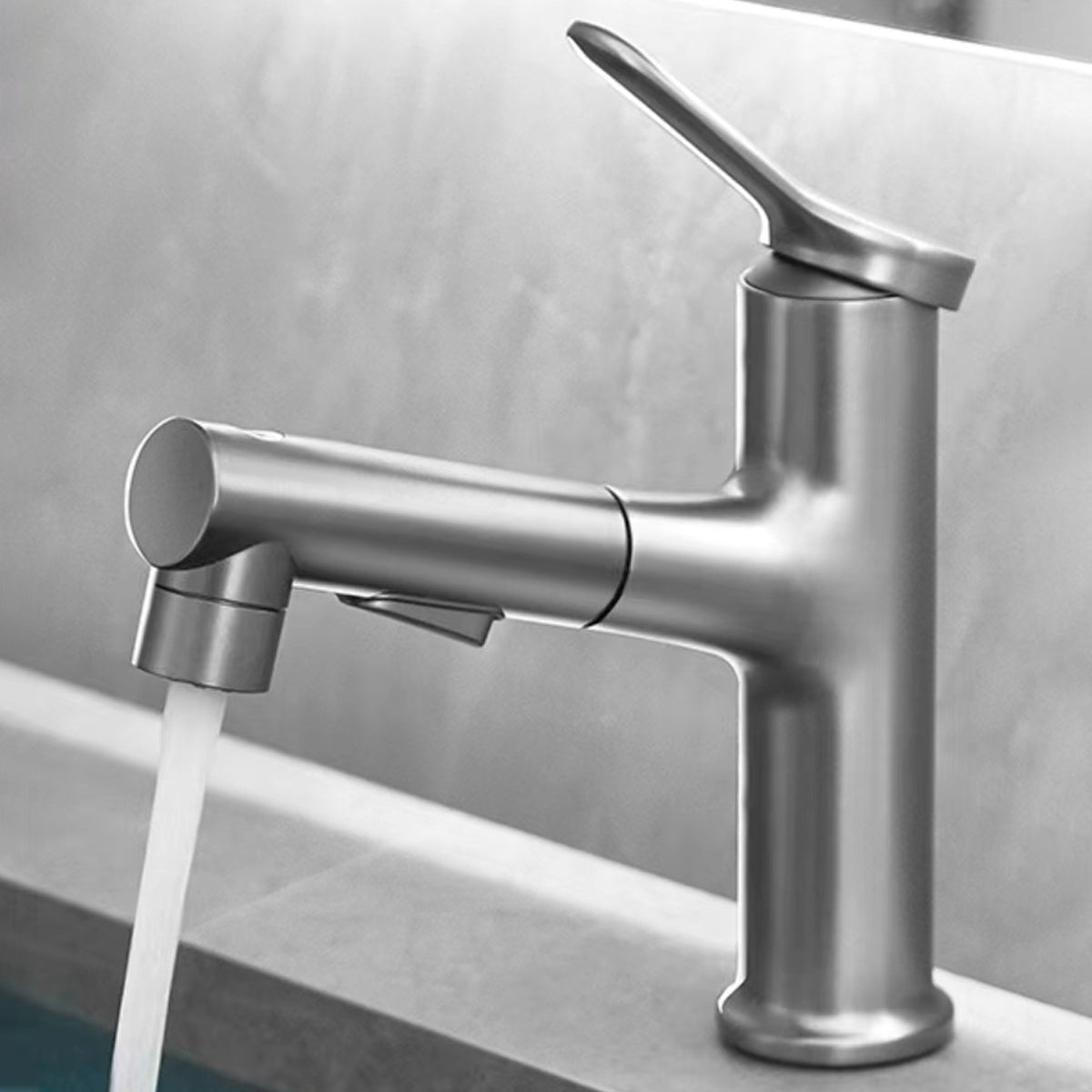 Modern Sink Faucet Solid Color Copper Basin Lavatory Faucet for Bathroom
