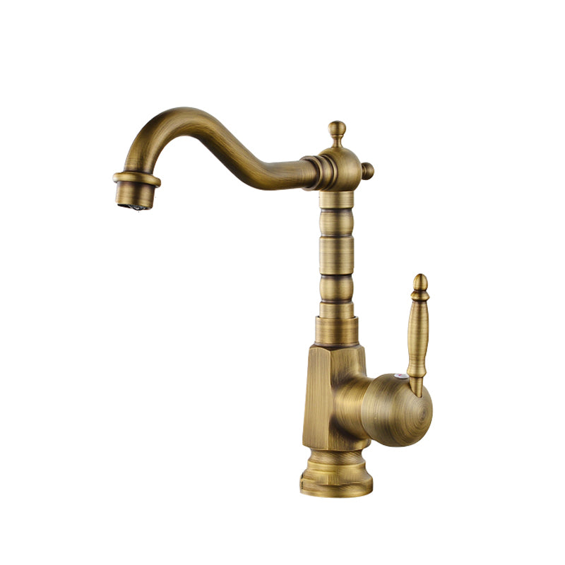 Traditional Bar Faucet with Brass Sprayer 1-Handle Kitchen Faucet