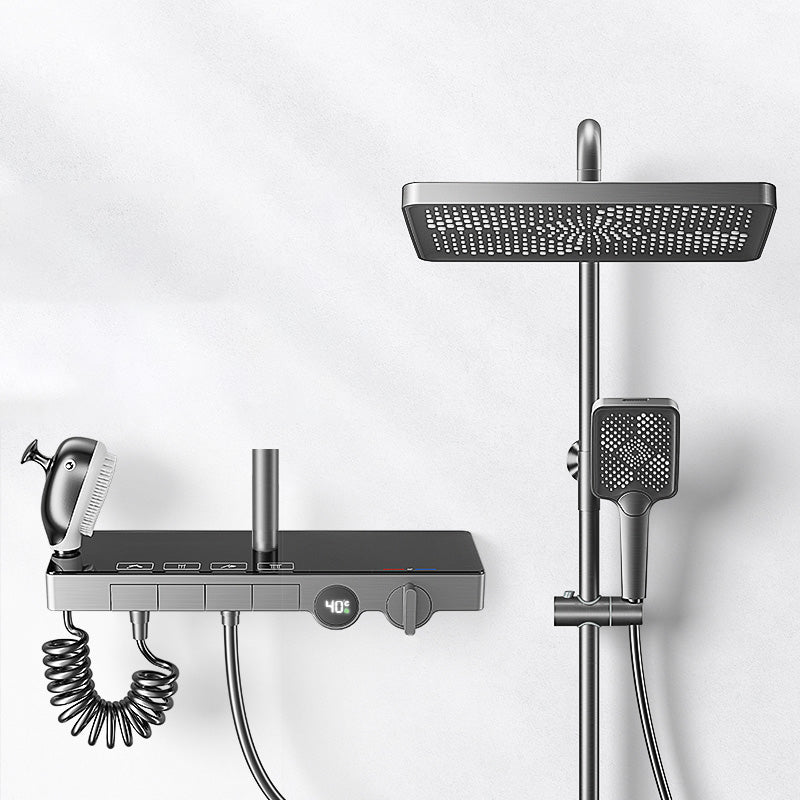 Modern Shower Set Slide Bar Handheld Shower Head Wall Mounted Shower System