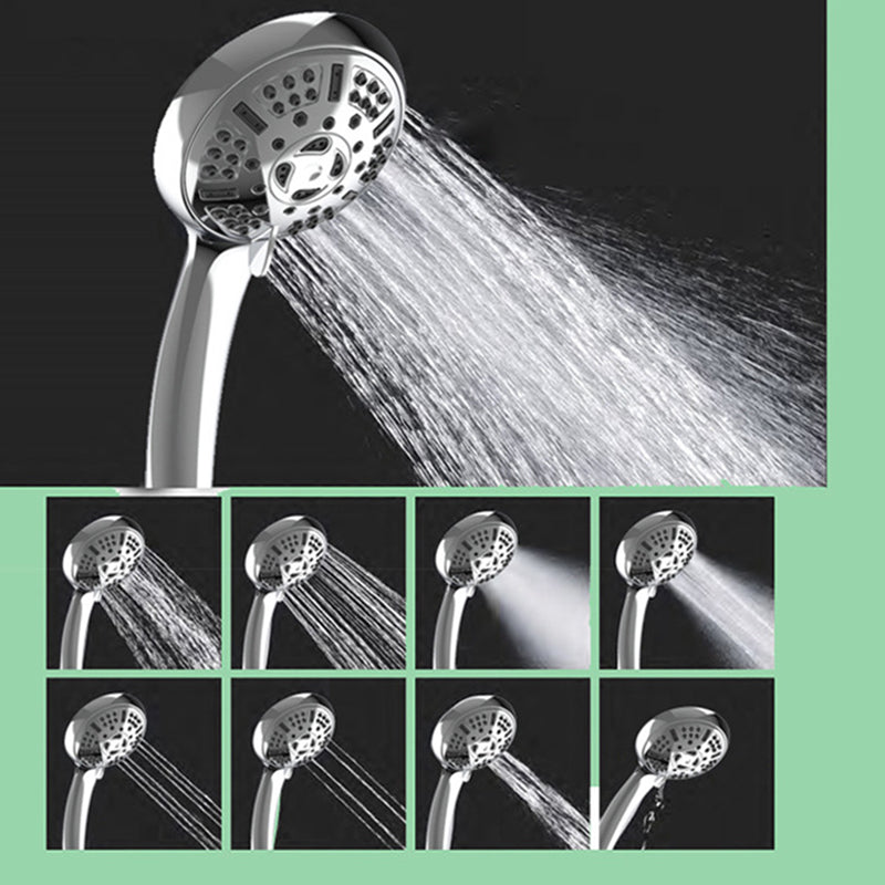 Modern Bathroom Shower Head 9-Jet Round Wall Mounted Shower Head