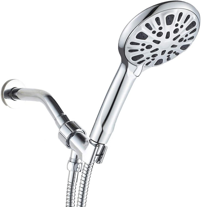 Modern Bathroom Shower Head 9-Jet Round Wall Mounted Shower Head