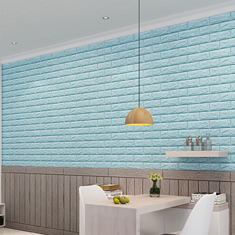 Industrial Wall Plank 3D Print Bedroom Living Room Wall Panels Set of 10
