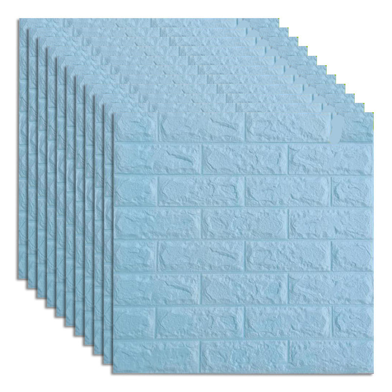 Industrial Wall Plank 3D Print Bedroom Living Room Wall Panels Set of 10