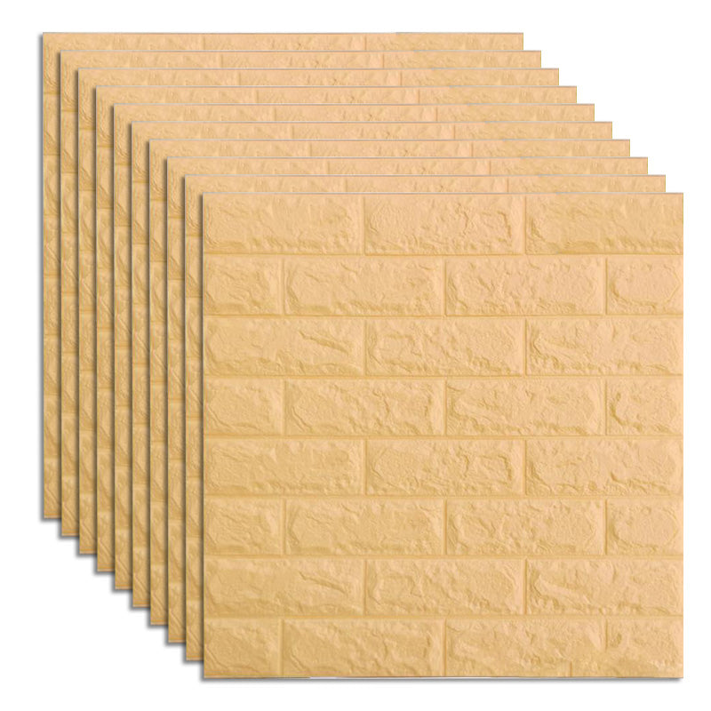 Industrial Wall Plank 3D Print Bedroom Living Room Wall Panels Set of 10