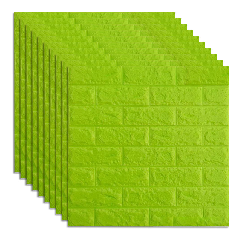 Industrial Wall Plank 3D Print Bedroom Living Room Wall Panels Set of 10