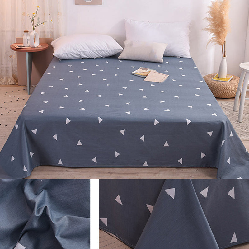 Printed Bed Sheet Breathable Fade Resistant Cotton Fitted Sheet