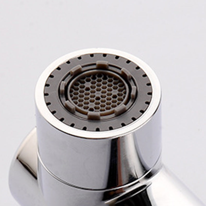 Circular Contemporary Bathroom Faucet Lever Handle Faucet with Single Hole