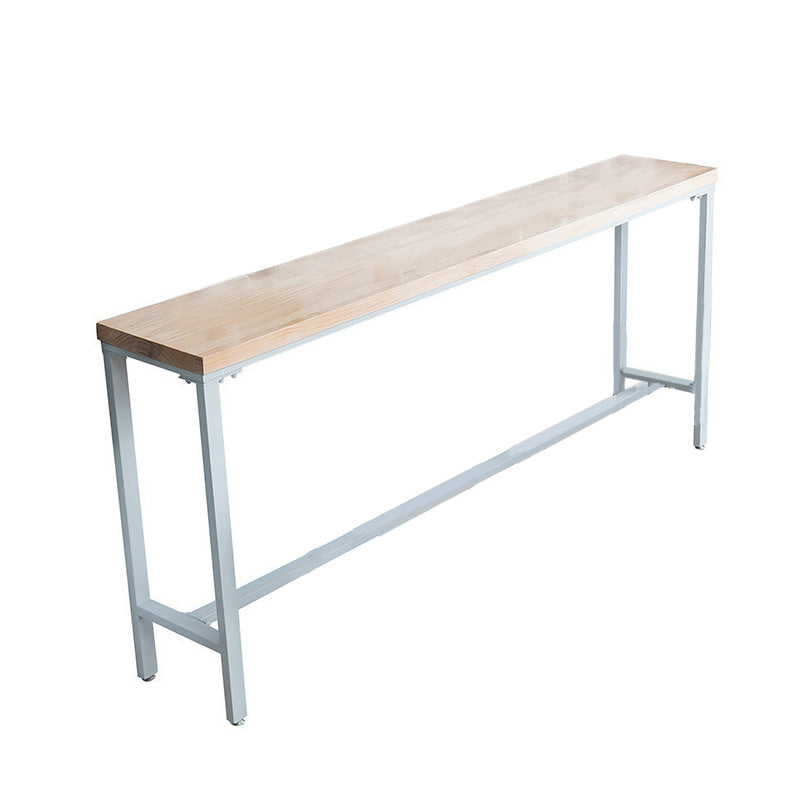 Modern Bar-height Table Solid Wood Top Bistro Pub Table for Patio Use