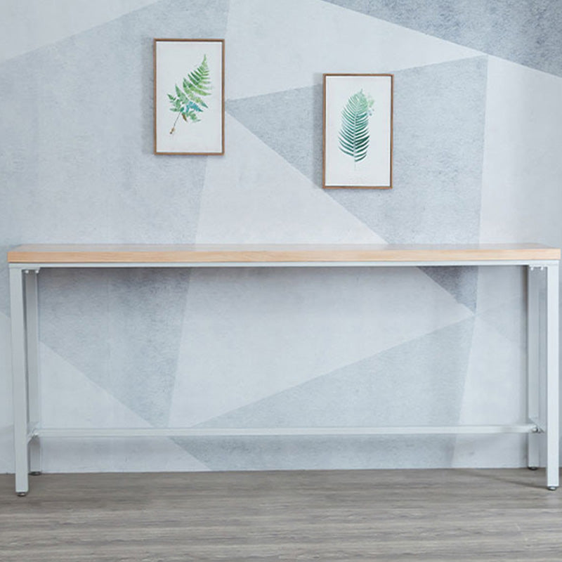 Modern Bar-height Table Solid Wood Top Bistro Pub Table for Patio Use