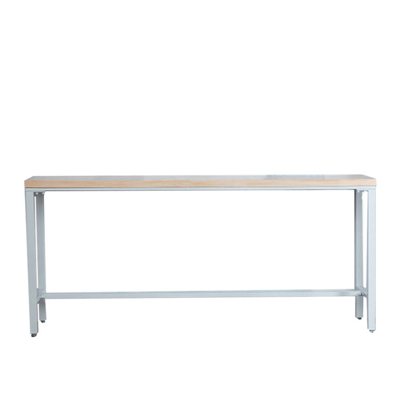 Modern Bar-height Table Solid Wood Top Bistro Pub Table for Patio Use