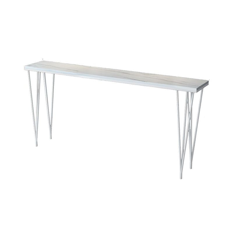 Stone Top Bistro Table Modern Style Bistro Bar Table with Four Legs
