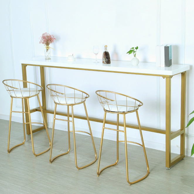 1/3/4 Pieces Pub Dining Set Solid Wood Rectangular Table and Stool Set