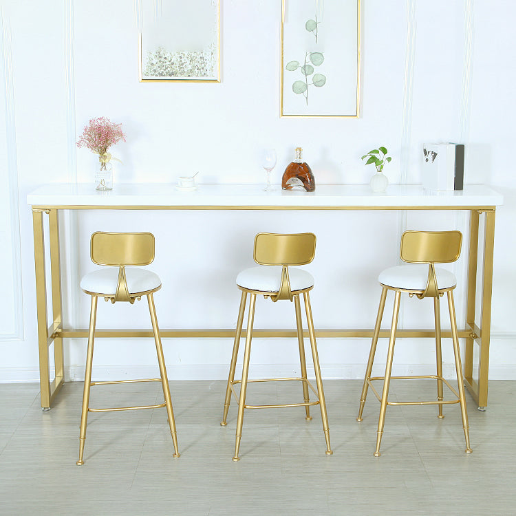 1/3/4 Pieces Pub Dining Set Solid Wood Rectangular Table and Stool Set