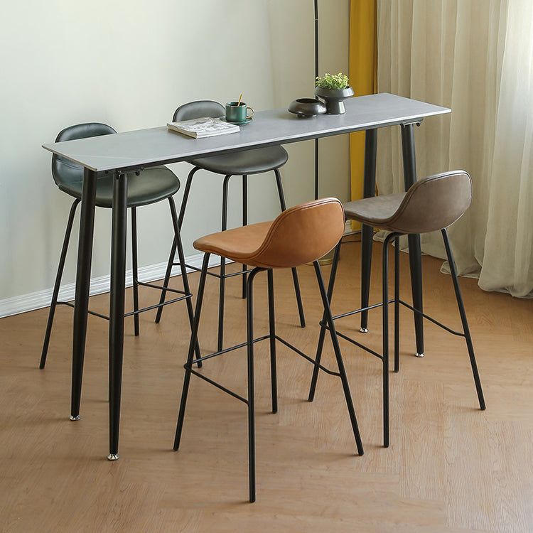 1/2/3/5 Pieces Pub Dining Set Rectangular Table and Stool Set