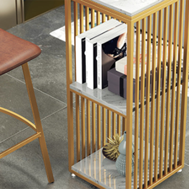 Modern Faux Marble Pub Set 1/3/4 Pieces Rectangle Bar Height Bar Set