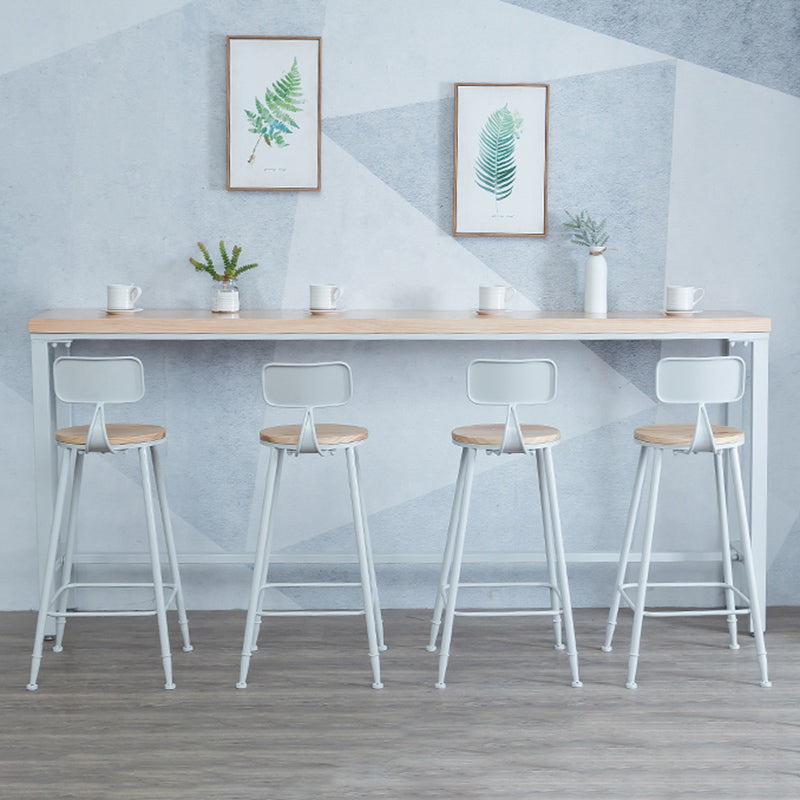 Contemporary Bar Table Set 1/4/6 Pieces Rectangle Solid Wood Bistro Set