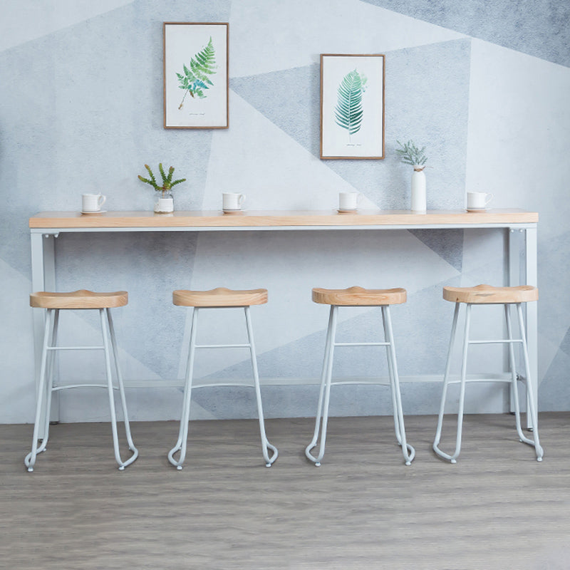 Contemporary Bar Table Set 1/4/6 Pieces Rectangle Solid Wood Bistro Set