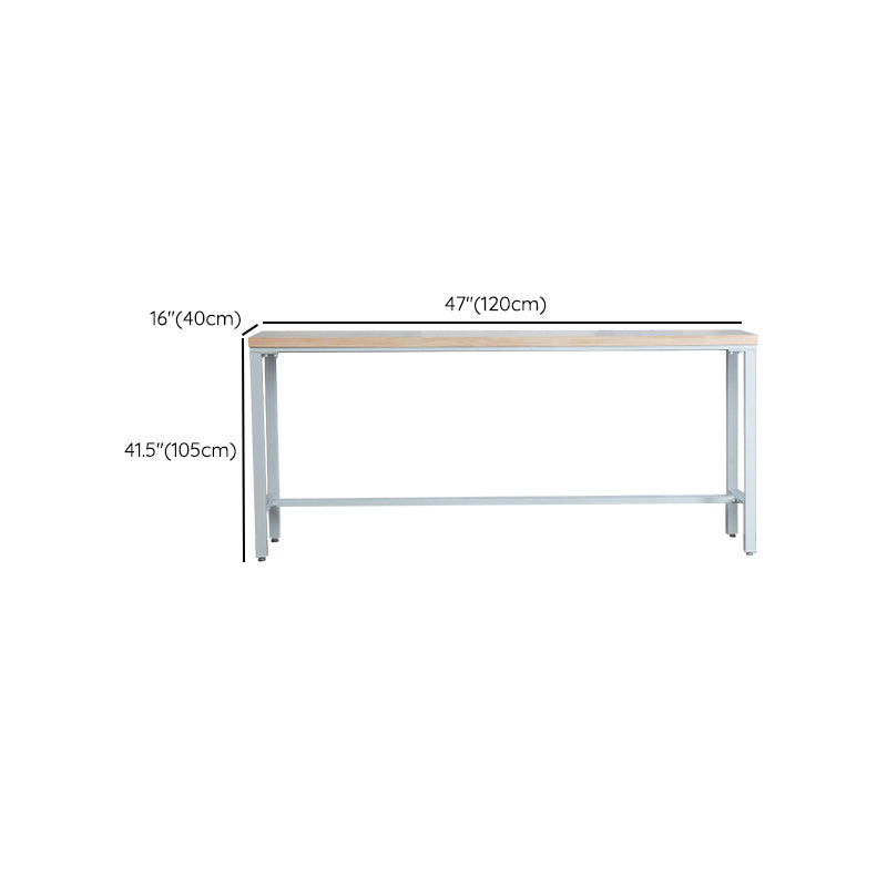 Contemporary Bar Table Set 1/4/6 Pieces Rectangle Solid Wood Bistro Set