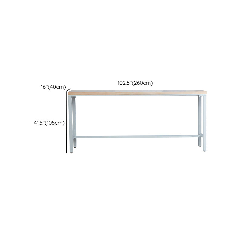 Contemporary Bar Table Set 1/4/6 Pieces Rectangle Solid Wood Bistro Set