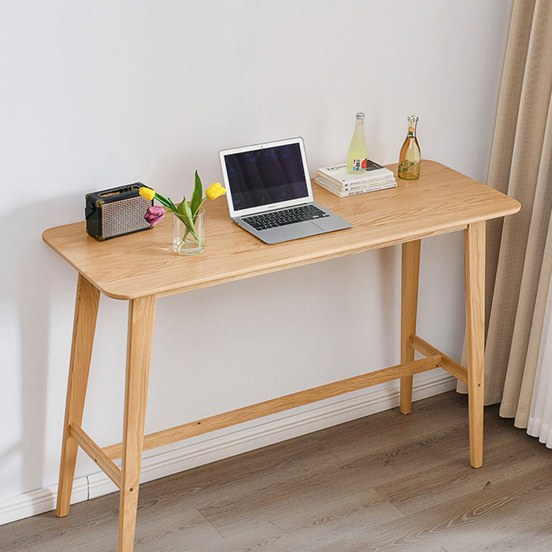 Natural Colour Bar Table Set 1/2/3 Pieces Industrial Rectangle Solid Wood Bar Set