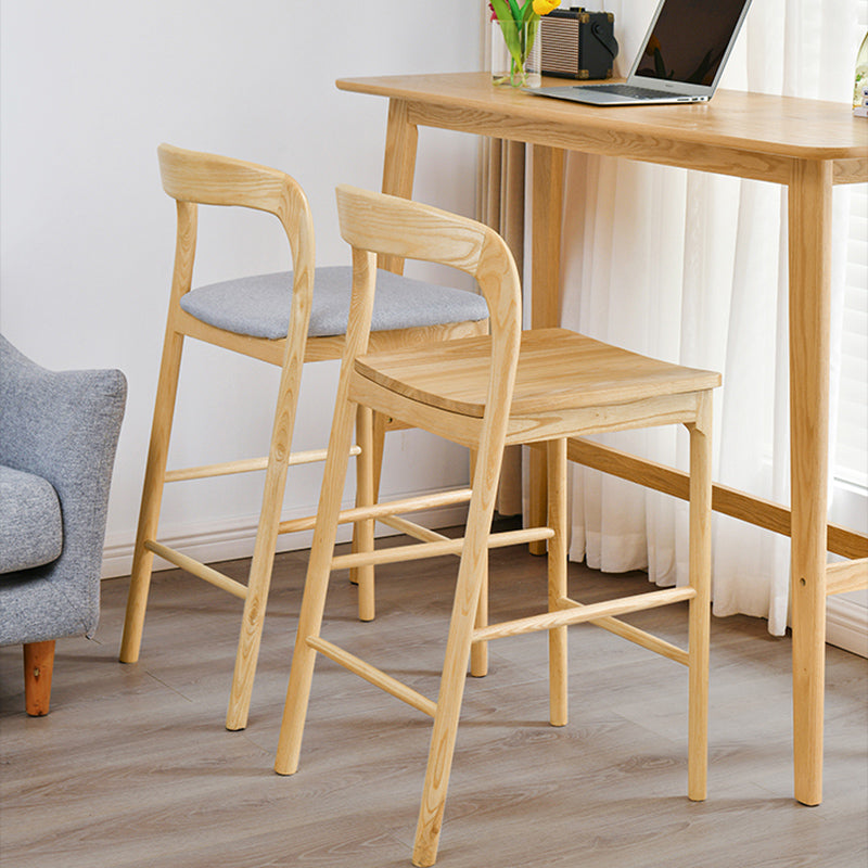 Natural Colour Bar Table Set 1/2/3 Pieces Industrial Rectangle Solid Wood Bar Set